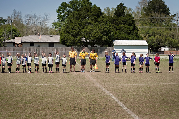 Introductions of championship teams before the game
